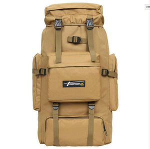 80L Outdoor Military Tactical Molle Bag Camping Hiking Trekking Backpack Camo US