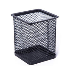 Load image into Gallery viewer, New Pencil Holder Office Desk Metal Mesh Square Round Pen Pot Cup Case Container Organiser Durable Pencil Case
