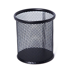 Load image into Gallery viewer, New Pencil Holder Office Desk Metal Mesh Square Round Pen Pot Cup Case Container Organiser Durable Pencil Case
