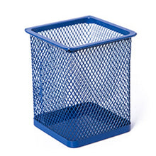 Load image into Gallery viewer, New Pencil Holder Office Desk Metal Mesh Square Round Pen Pot Cup Case Container Organiser Durable Pencil Case
