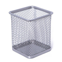Load image into Gallery viewer, New Pencil Holder Office Desk Metal Mesh Square Round Pen Pot Cup Case Container Organiser Durable Pencil Case