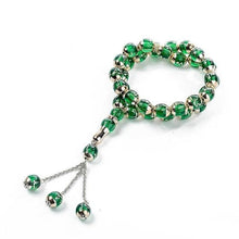 Load image into Gallery viewer, 12mm 33 Muslim Prayer Beads Misbaha Tasbeeh Sibha Islamic Tassel Pendant Tasbih Allah