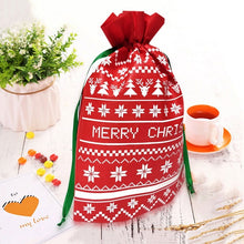 Load image into Gallery viewer, 1PC Cute Shape Merry Christmas Gift Bag Drawstring Lovely Portable Storage Candy Bag Packaging Non-woven Bags