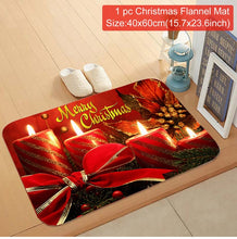 Load image into Gallery viewer, Santa Claus Christmas Flannel Carpet Merry Christmas Decoration for Home