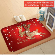 Load image into Gallery viewer, Santa Claus Christmas Flannel Carpet Merry Christmas Decoration for Home