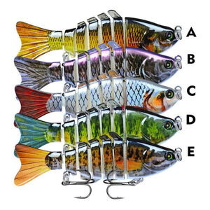 Wobblers Pike Fishing Lures Artificial Multi Jointed Sections Artificial Hard Bait