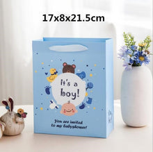 Load image into Gallery viewer, 10pcs/lot Hanging Kraft Paper Candy Box Baby Shower Gifts For Guests Birthday Party Babyshower Boy Girl Gift Bag Party Supplies