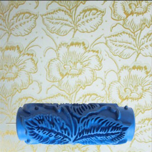 18 Patterns Wall Decoration Paint 5" Rubber Roller Brush Head Without Painting Tools Wallpaper Home Room Painting Machine 85-102
