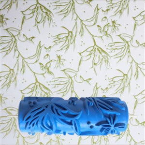 18 Patterns Wall Decoration Paint 5" Rubber Roller Brush Head Without Painting Tools Wallpaper Home Room Painting Machine 85-102