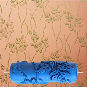18 Patterns Wall Decoration Paint 5" Rubber Roller Brush Head Without Painting Tools Wallpaper Home Room Painting Machine 85-102