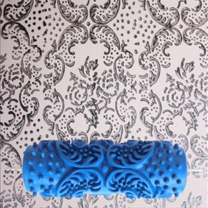18 Patterns Wall Decoration Paint 5" Rubber Roller Brush Head Without Painting Tools Wallpaper Home Room Painting Machine 85-102