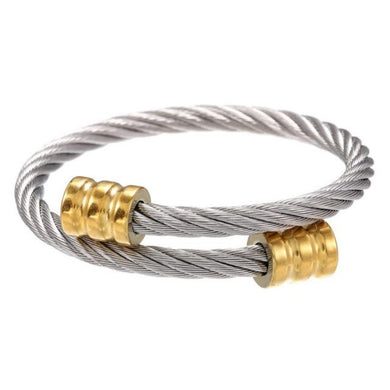 Classic Men Bracelet Jewelry Luxury Gold Plated Stainless Steel Cube Handmade Bracelets