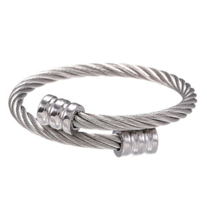 Classic Men Bracelet Jewelry Luxury Gold Plated Stainless Steel Cube Handmade Bracelets