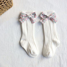 Load image into Gallery viewer, 0-5 Years Toddlers Girls Socks Flower Bows Knee High Long Soft Cotton Baby Socks Stripped Children Socks Princess Style