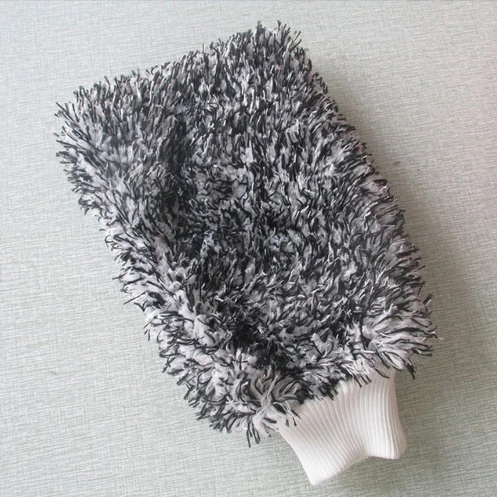 New Soft Glove High Density Wash Cloth Ultra Super Absorbent Microfiber Car Sponge Plush Glove