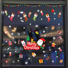Load image into Gallery viewer, 1pcs Merry Christmas Santa Claus Window Wall Sticker Christmas Decoration For Home 2020 Christmas Ornaments Xmas New Year 2021
