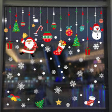 Load image into Gallery viewer, 1pcs Merry Christmas Santa Claus Window Wall Sticker Christmas Decoration For Home 2020 Christmas Ornaments Xmas New Year 2021