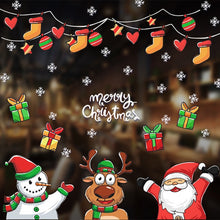 Load image into Gallery viewer, 1pcs Merry Christmas Santa Claus Window Wall Sticker Christmas Decoration For Home 2020 Christmas Ornaments Xmas New Year 2021