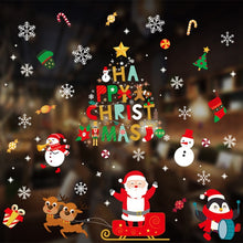 Load image into Gallery viewer, 1pcs Merry Christmas Santa Claus Window Wall Sticker Christmas Decoration For Home 2020 Christmas Ornaments Xmas New Year 2021