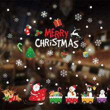 Load image into Gallery viewer, 1pcs Merry Christmas Santa Claus Window Wall Sticker Christmas Decoration For Home 2020 Christmas Ornaments Xmas New Year 2021
