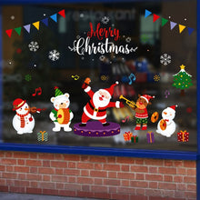 Load image into Gallery viewer, 1pcs Merry Christmas Santa Claus Window Wall Sticker Christmas Decoration For Home 2020 Christmas Ornaments Xmas New Year 2021