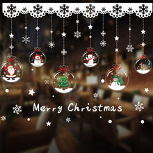 Load image into Gallery viewer, 1pcs Merry Christmas Santa Claus Window Wall Sticker Christmas Decoration For Home 2020 Christmas Ornaments Xmas New Year 2021