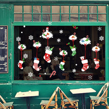 Load image into Gallery viewer, 1pcs Merry Christmas Santa Claus Window Wall Sticker Christmas Decoration For Home 2020 Christmas Ornaments Xmas New Year 2021