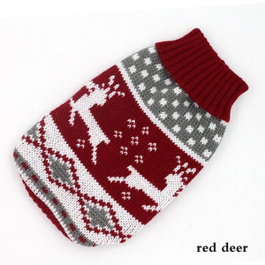 Autumn Winter Pet Dog Sweater Chihuahua Puppy Clothes for Small Dogs Christmas Costume Warm Cat Clothing Ropa Para Perros