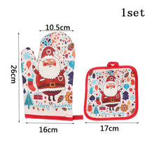 Load image into Gallery viewer, Merry Christmas Kitchen Gloves Decorations for Home Baking Christmas Ornaments Gifts