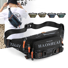 Load image into Gallery viewer, Fashion Letter Waist Bags For Men Casual Nylon Waist Packs Hot Sale Unisex Belt Bag Fanny Pack Travel Storage Chest Bags Leg Bag