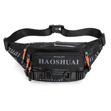 Load image into Gallery viewer, Fashion Letter Waist Bags For Men Casual Nylon Waist Packs Hot Sale Unisex Belt Bag Fanny Pack Travel Storage Chest Bags Leg Bag