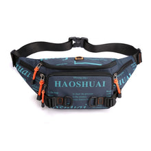Load image into Gallery viewer, Fashion Letter Waist Bags For Men Casual Nylon Waist Packs Hot Sale Unisex Belt Bag Fanny Pack Travel Storage Chest Bags Leg Bag