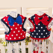 Load image into Gallery viewer, Small Dog Harness Leash Set Vest Clothes for Dogs Cats Chest Strap Adjustable Bow Tie Leash