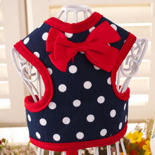 Load image into Gallery viewer, Small Dog Harness Leash Set Vest Clothes for Dogs Cats Chest Strap Adjustable Bow Tie Leash