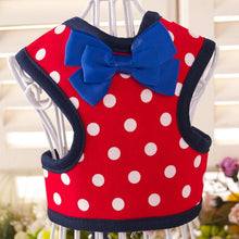 Load image into Gallery viewer, Small Dog Harness Leash Set Vest Clothes for Dogs Cats Chest Strap Adjustable Bow Tie Leash