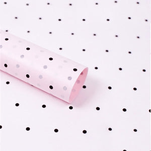 REM 28pcs 50cm*70cm Dot Print Tissue Papers Flower Wrapping Papers Gift Packaging Craft Paper