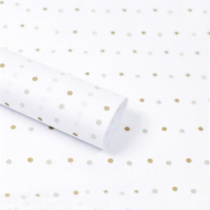 REM 28pcs 50cm*70cm Dot Print Tissue Papers Flower Wrapping Papers Gift Packaging Craft Paper