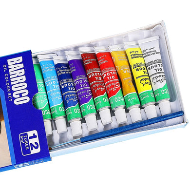 (FR) 12colors/set Professional Oil paints colors painting drawing pigments art supplies art set oil painting set with1 brush