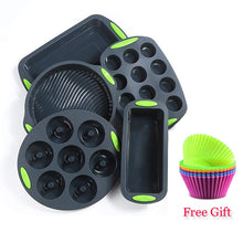 Load image into Gallery viewer, Silicone Cake Mold Pan Tray Bakeware Round Cake Pans Loaf Toast Bread Mould Muffin Cup Molds Baking Pans Nonstick Pastry Tools