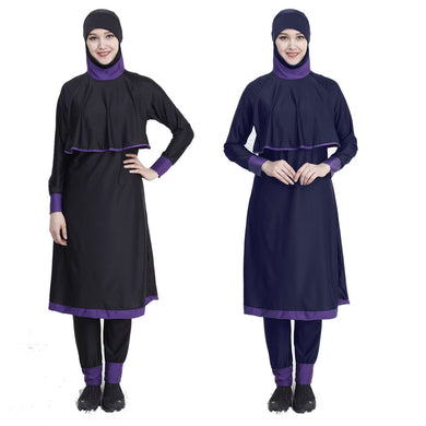 Modest Swimwear Women Hijab Long Sleeves Sport Swimsuit 2 pieces Full cover Burkinis Bathing Suit