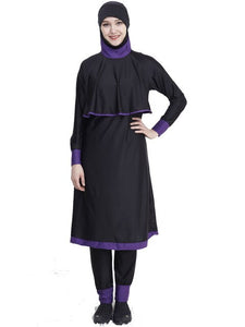 Modest Swimwear Women Hijab Long Sleeves Sport Swimsuit 2 pieces Full cover Burkinis Bathing Suit