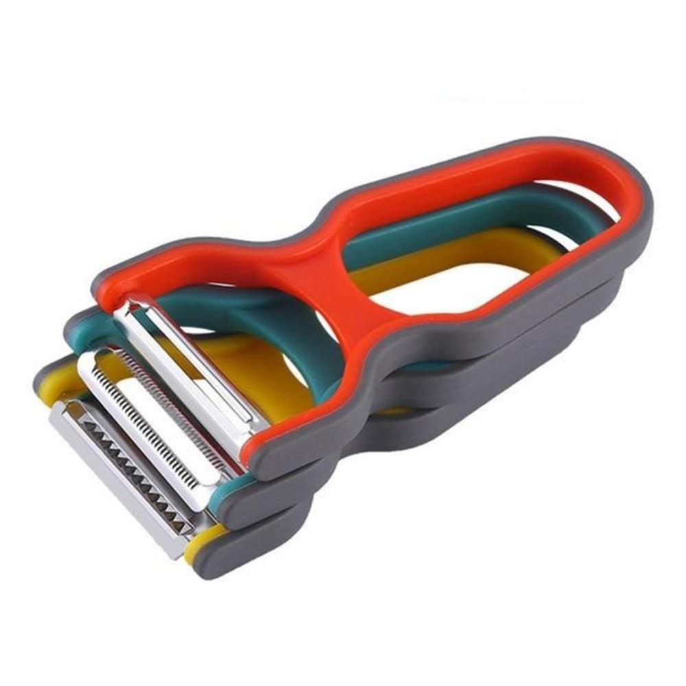3 Pcs Vegetable Fruits Peeler Grater Cutter Kitchen Peeling Tool (Random Color)