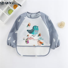 Load image into Gallery viewer, Baby Kids Toddler Long Sleeve Scarf Waterproof Art Smock Feeding Bib Apron Pocket Infant Boys Girls Burp Cloth Banana Bibs