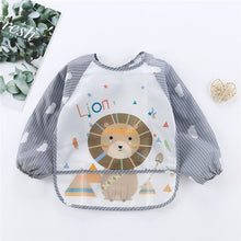 Load image into Gallery viewer, Baby Kids Toddler Long Sleeve Scarf Waterproof Art Smock Feeding Bib Apron Pocket Infant Boys Girls Burp Cloth Banana Bibs
