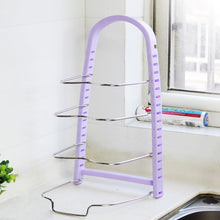 Load image into Gallery viewer, Pot Stand Plate Holder Pot Lid Shelf Multi-Functional Multi-layer Adjustable Rack Pan Cover Shelves