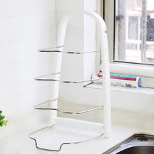 Load image into Gallery viewer, Pot Stand Plate Holder Pot Lid Shelf Multi-Functional Multi-layer Adjustable Rack Pan Cover Shelves