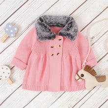 Load image into Gallery viewer, Baby Girls Knitting Sweaters Cardigan Autumn Winter Outfit Coat Costumes Kids jacket