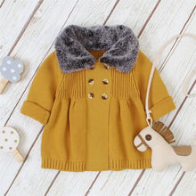Load image into Gallery viewer, Baby Girls Knitting Sweaters Cardigan Autumn Winter Outfit Coat Costumes Kids jacket