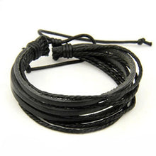 Load image into Gallery viewer, (US Fast Ship) Hot Sale Men&#39;s Fashion Bracelets Five Wax Ropes Handmade Leather Brown Bracelet