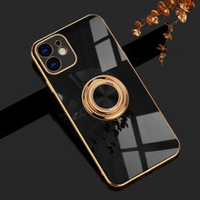 Load image into Gallery viewer, Luxury Plating TPU Metal Ring Case For coque iPhone 12 11 Pro Max Mini XS XR X 7 8 Plus SE 2020 iPhone11 Soft Phone Covers funda